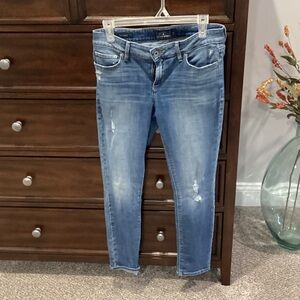 WOMENS LUCKY BRAND ANKLE SKINNY JEANS